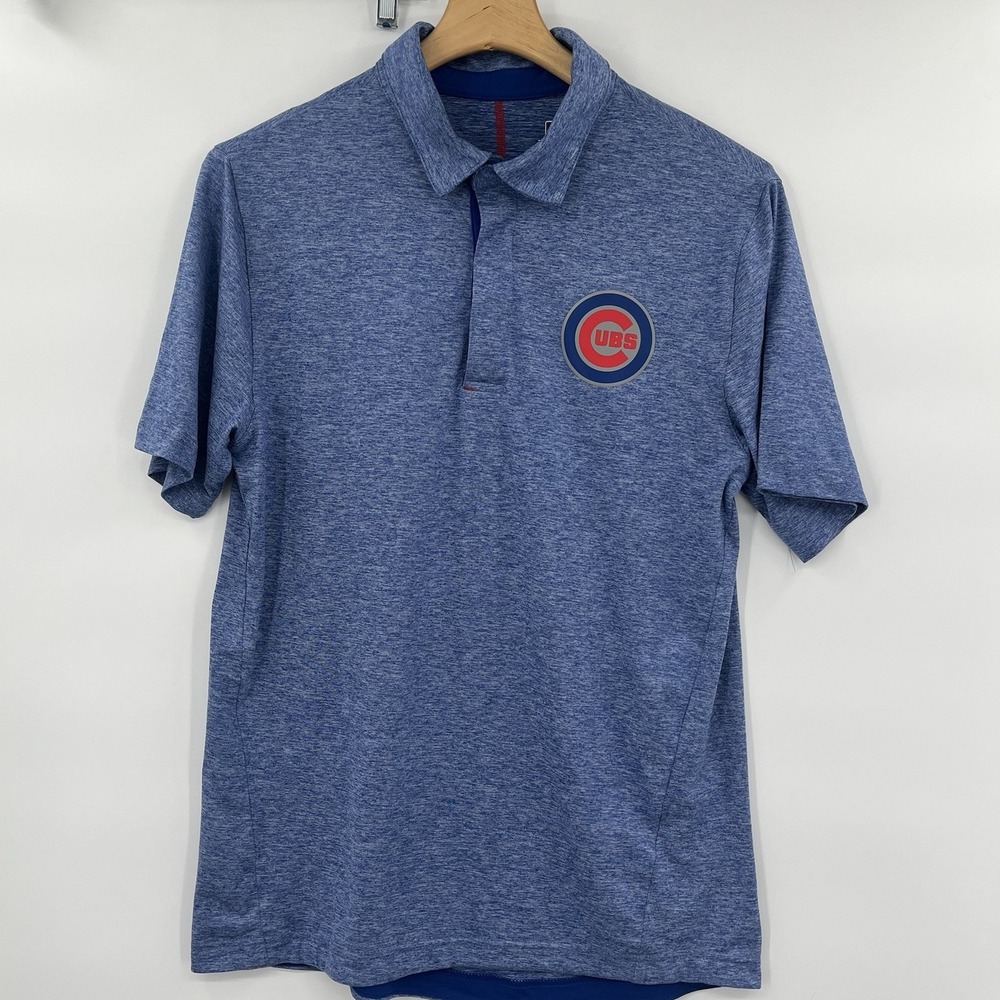 Chicago Cubs Blue Polo Golf‎ Shirt Men's Size Medium MLB Genuine Merchandise